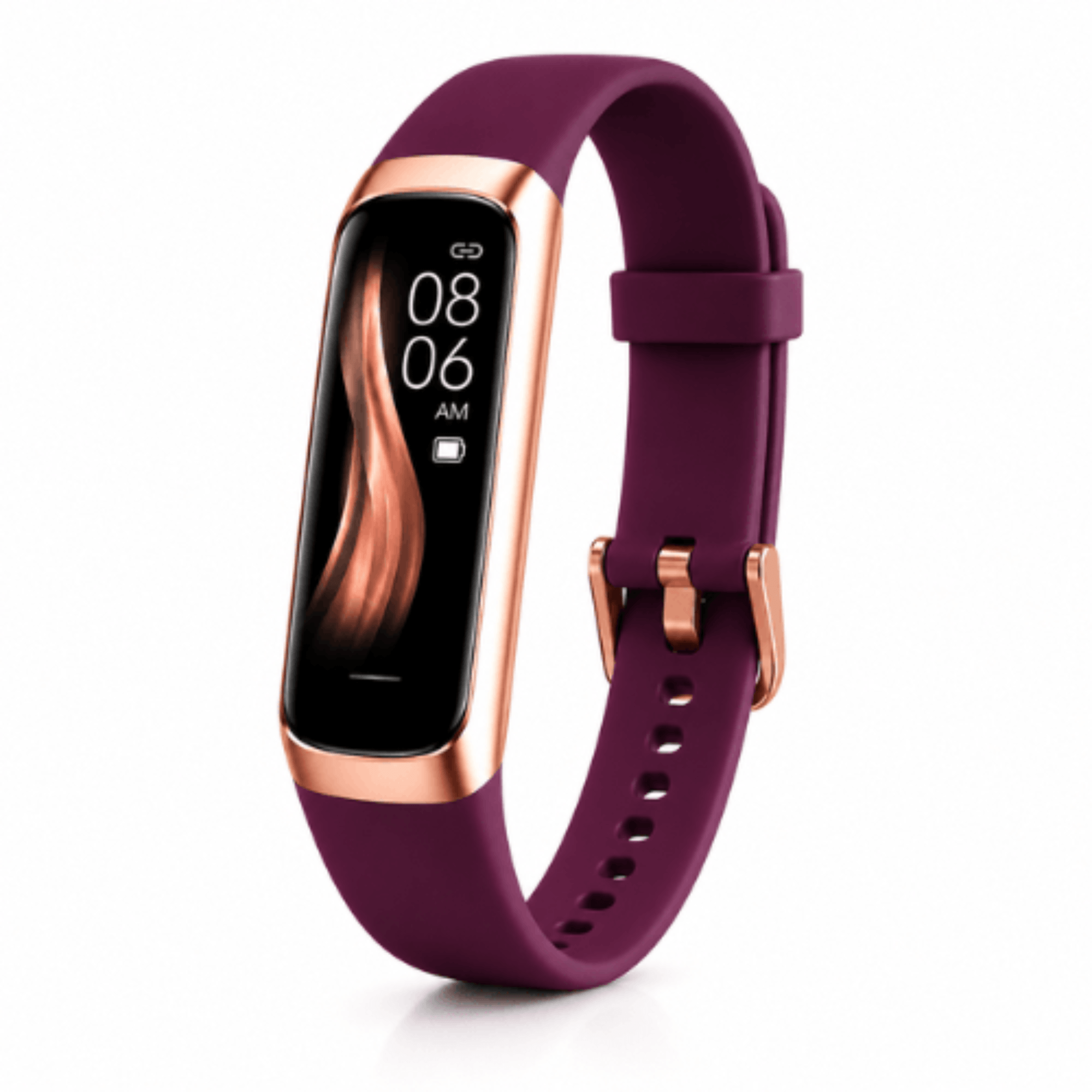 VANOVAA Bracelet Connecté Fitness – Écran AMOLED 1,1" Cardio 24/7, SpO2, Sommeil & 25 Sports