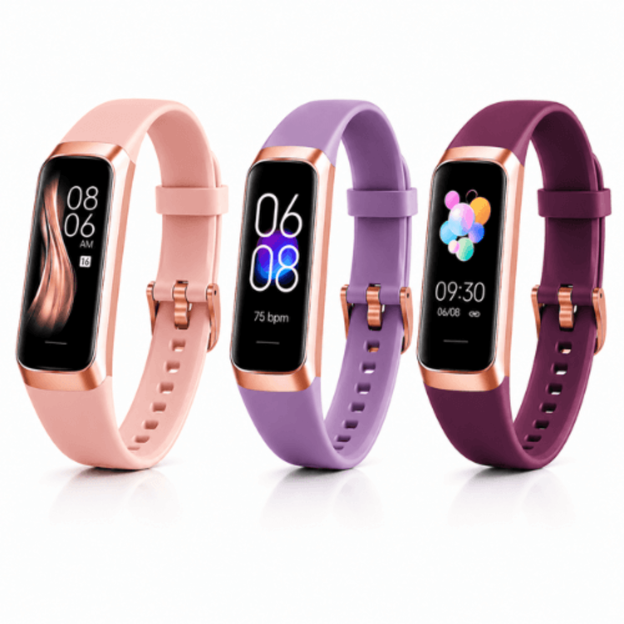 VANOVAA Bracelet Connecté Fitness – Écran AMOLED 1,1" Cardio 24/7, SpO2, Sommeil & 25 Sports