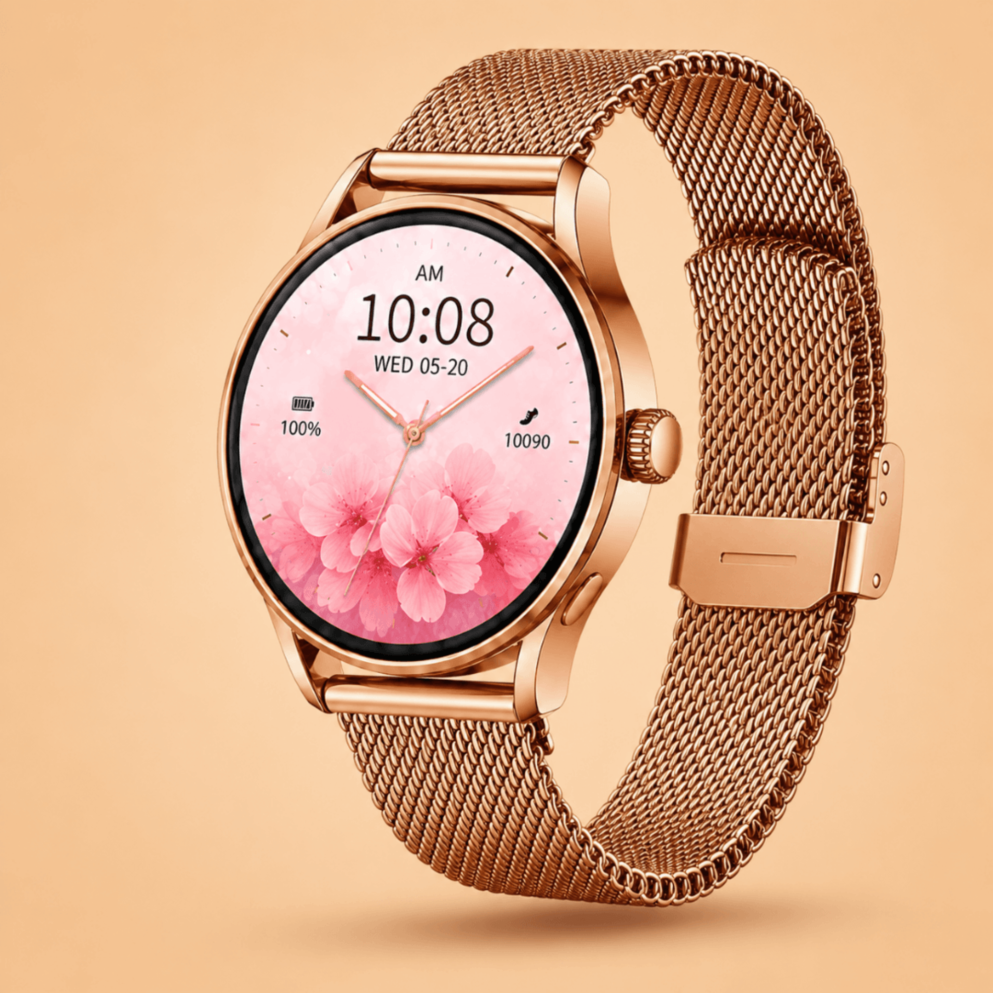 Boîtier aluminium smartwatch femme VANOVAA résistant
