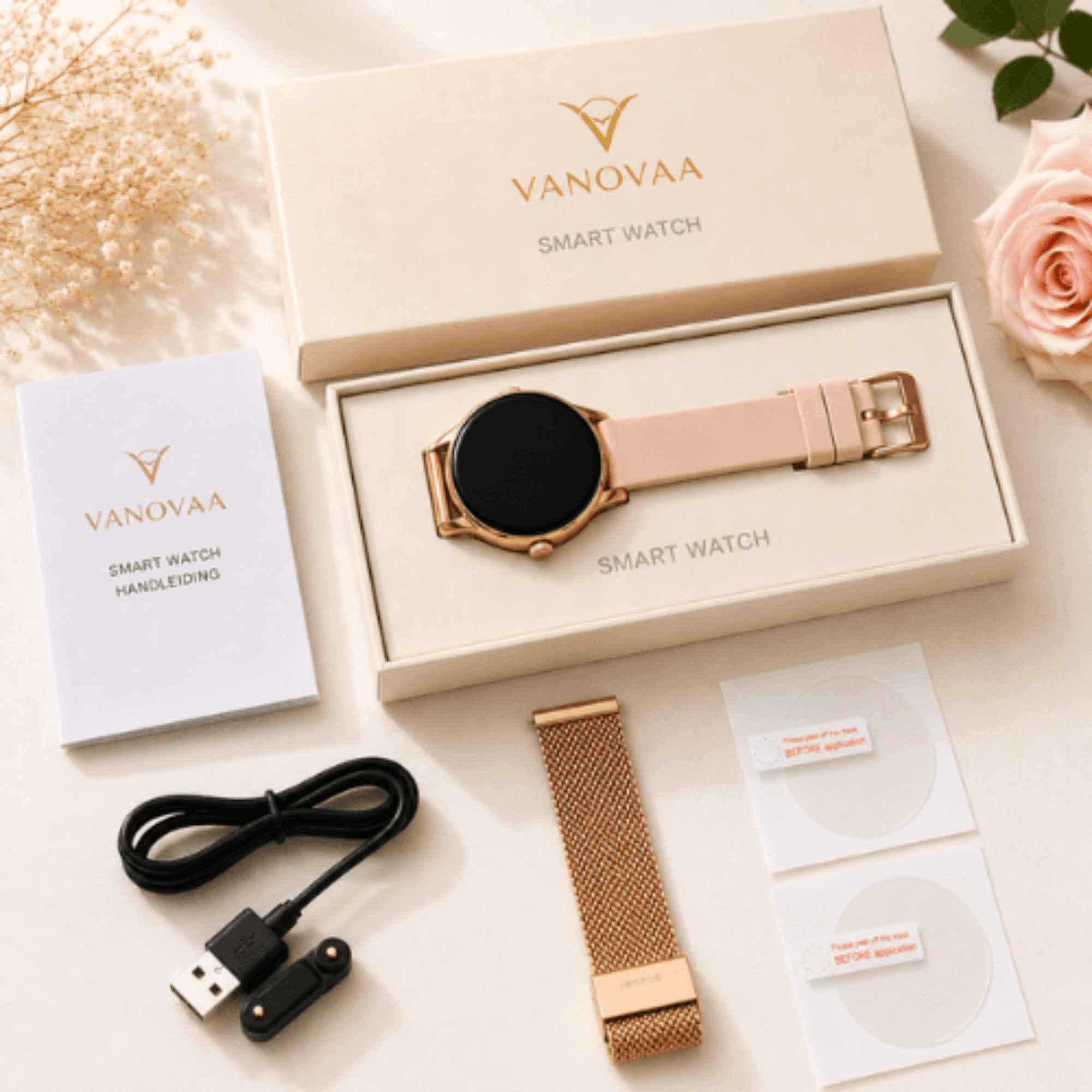 Packaging smartwatch femme VANOVAA boîte cadeau