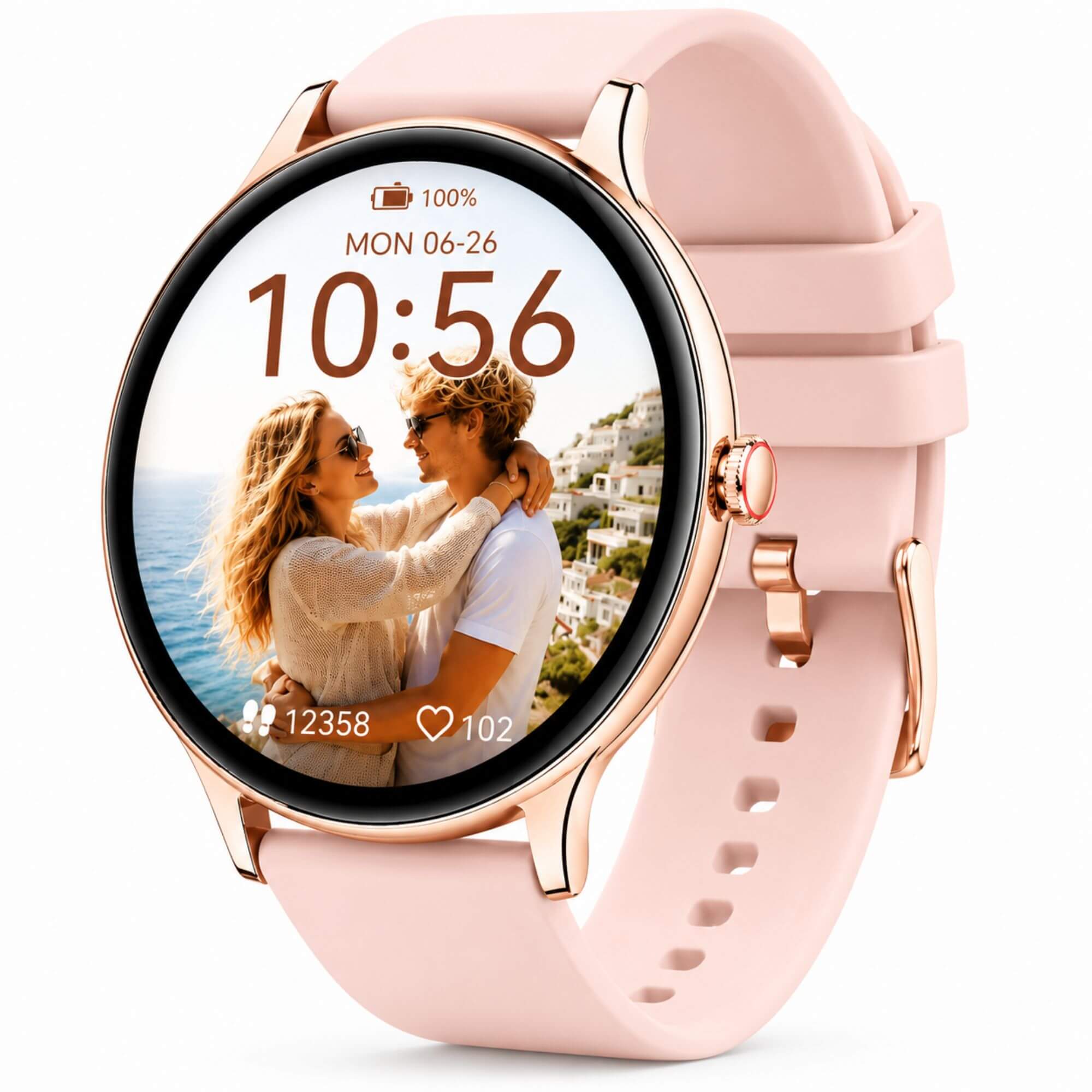 VANOVAA Smartwatch Femme – Montre Connectée AMOLED Appels Bluetooth & Suivi Santé