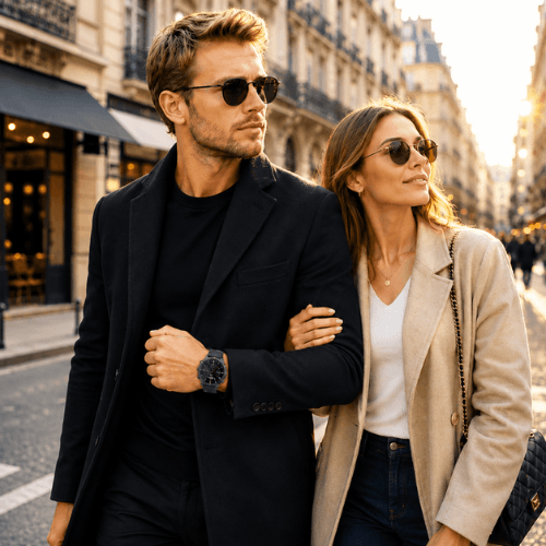 Smartwatch homme VANOVAA rotation vue 360 degrés