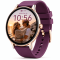 Smartwatch Dames - Bluetooth Bellen - 1.43'' AMOLED Ultra Clear Display - Ultradun Design - Hartslag, Slaap & SpO2 Monitor - Geschikt voor iPhone, Samsung & Android - 100+ Sportmodi - IP65 Spatwaterdicht - 3 Bandjes
